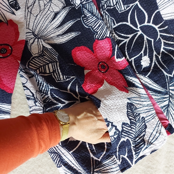 Summery retro jacket, floral cotton - Picture 5 of 7